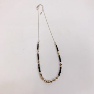 K18WG ブラックダイヤモンドネックレス